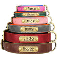 Load image into Gallery viewer, Customized Leather Dog Collar Leash Set