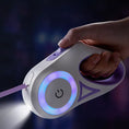 Load image into Gallery viewer, Automatic LED Lights Retractable Dog Leash