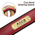 Load image into Gallery viewer, Customized Leather Dog Collar Leash Set